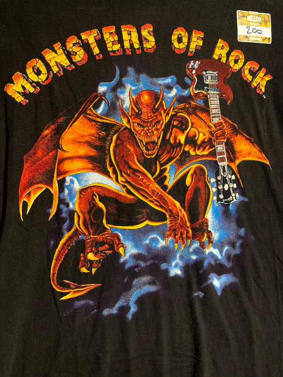 Ac/Dc Vintage Monsters Of Rock Tour Graphic T-Shirt