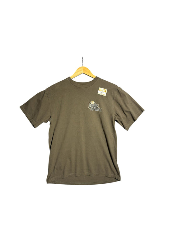 OutOf10 olive brown Bass Pro Shops Hunting Classic 2008 graphic t-shirt with a crew neck and soft cotton construction.