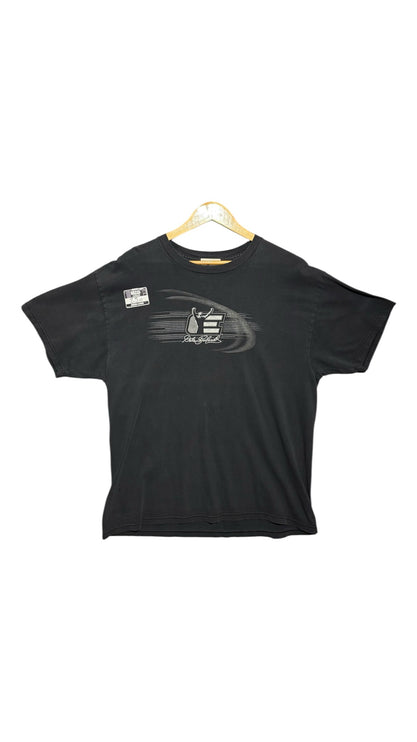 OutOf10 black cotton short sleeve t-shirt featuring a Dale Earnhardt graphic print on the front