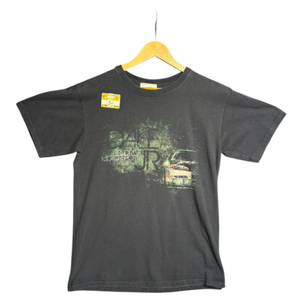 OutOf10 black Dale Earnhardt Jr Hendrick Motorsports graphic t-shirt with distressed racing car print on front