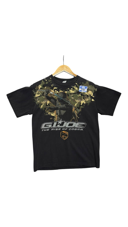 OutOf10 black cotton G.I. Joe The Rise Of Cobra graphic t-shirt with ninja print and camouflage background