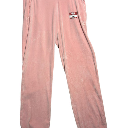 OutOf10 dusty rose pink Juicy Couture velour lounge pants with an elasticated drawstring waist and straight-leg fit.