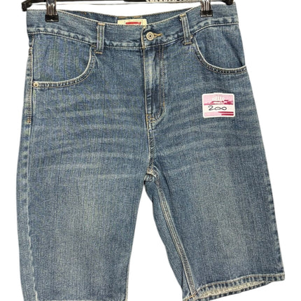 OutOf10 Levi Strauss & Co mid-wash blue denim shorts with a classic five-pocket design and button-fly closure.