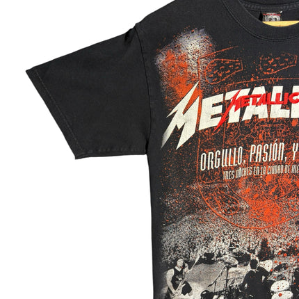 OutOf10 black Metallica World Magnetic Tour graphic t-shirt featuring a live concert print and bold typography.