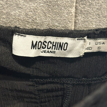 OutOf10 Moschino Jeans black midi dress label detail showing size 40 and USA size 6