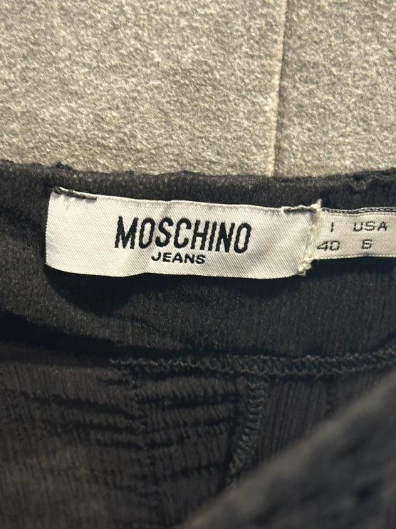 OutOf10 Moschino Jeans black midi dress label detail showing size 40 and USA size 6