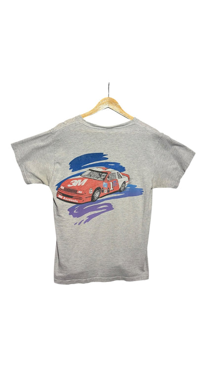 OutOf10 vintage heather grey cotton-blend t-shirt featuring a bold 3M racing car graphic on the back