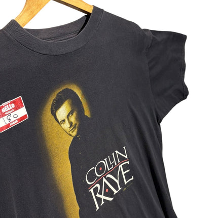 OutOf10 vintage black Colin Raye 90s country music tour t-shirt with a portrait graphic on soft cotton fabric
