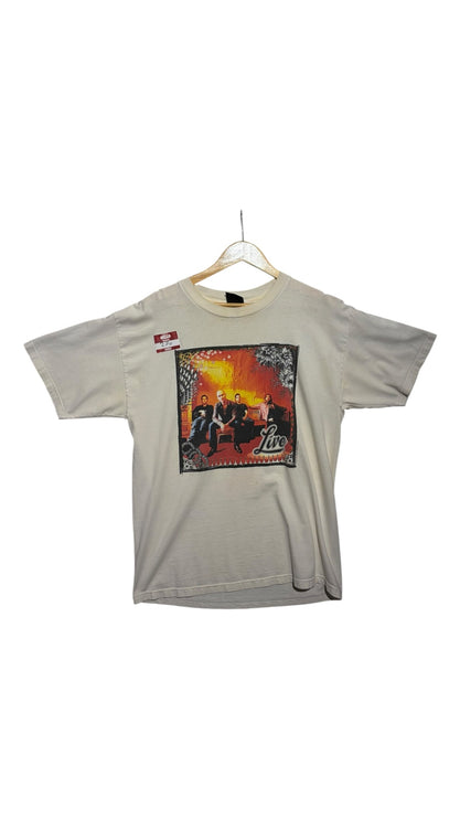 OutOf10 vintage off-white Live band tour graphic t-shirt with a front band member print on soft cotton fabric