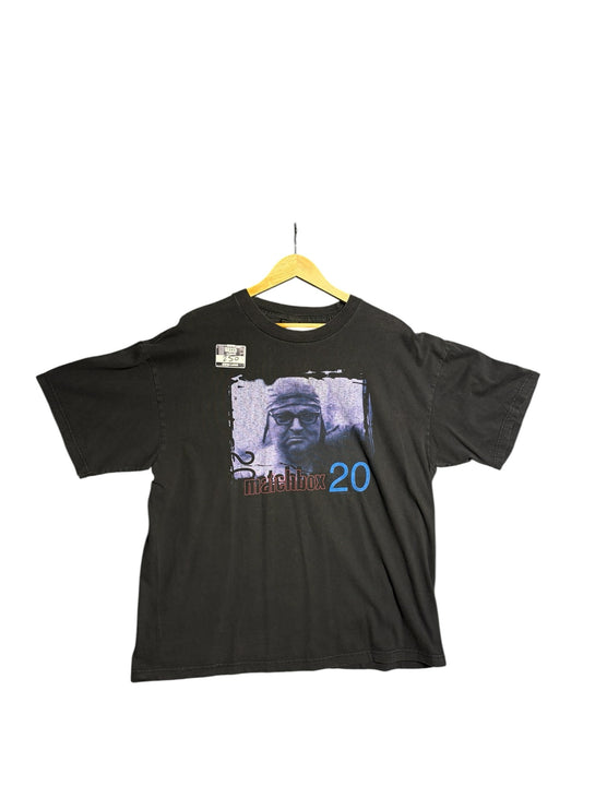 OutOf10 black vintage Matchbox 20 graphic t-shirt with distressed band print on soft cotton fabric