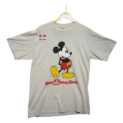 OutOf10 heather grey cotton t-shirt featuring a vintage Mickey Mouse graphic and Walt Disney World logo