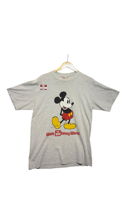 OutOf10 heather grey cotton t-shirt featuring a vintage Mickey Mouse graphic and Walt Disney World logo