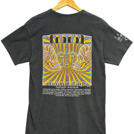 OutOf10 vintage Tool 2006 tour t-shirt in washed black cotton with vibrant Alex Grey back graphic and tour dates
